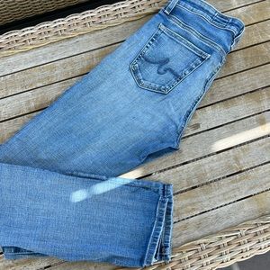 AG jeans , the Stevie slim straight ankle , 27